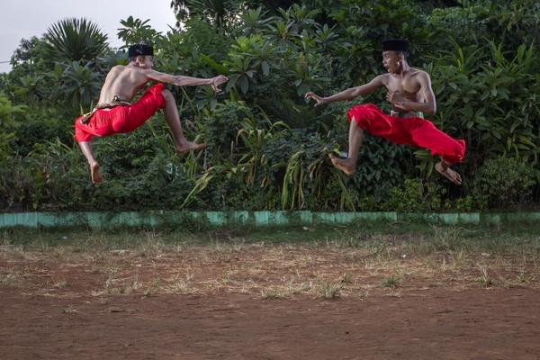 The Pencak silat, Indonesian martial art